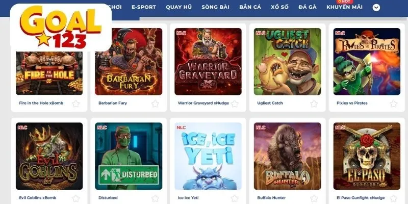 Hình ảnh banner Goal123 giới thiệu sảnh game Nolimit City