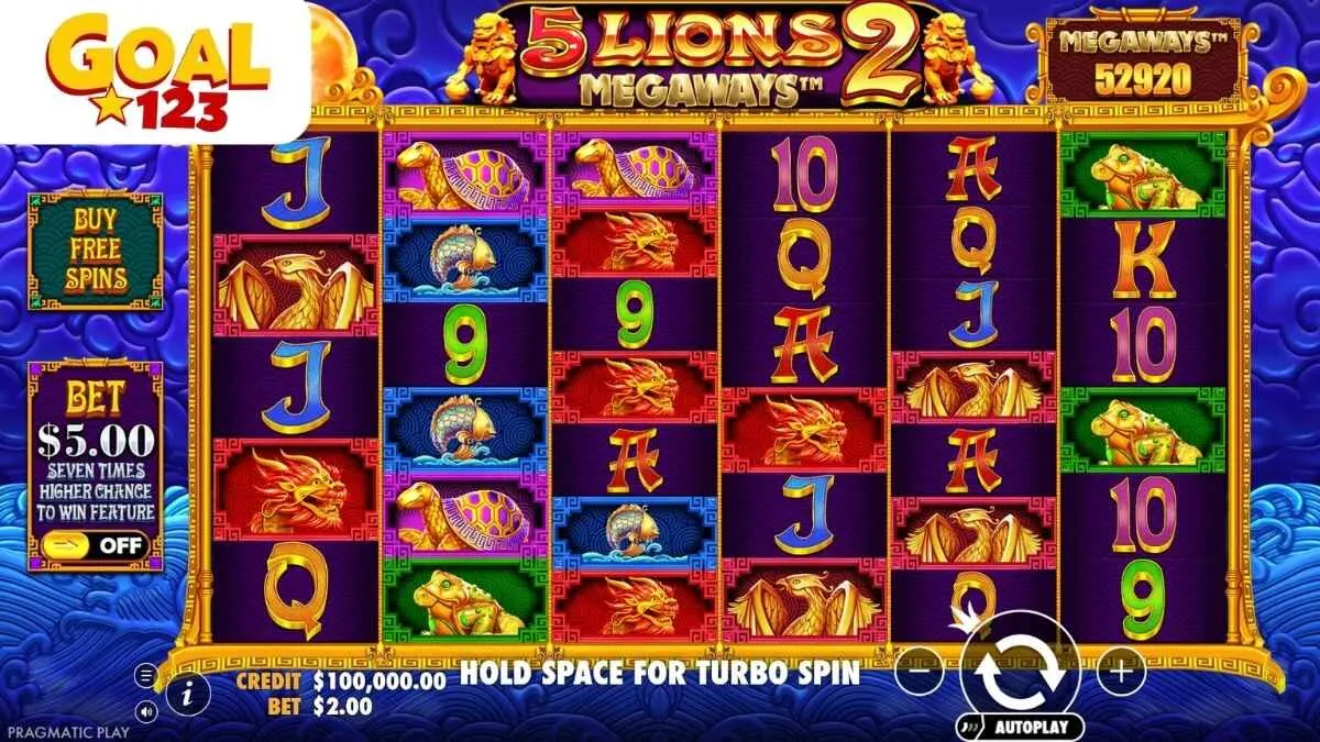 5 Lions Megaways 2 tại goal123